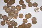1920-p Lincoln Wheat Penny Solid Date Roll 50 Coins Fine To Very Fine F-vf