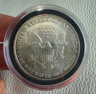 U s  Mint 2003 American Silver Eagle  1 1 Oz  999 Silver Bullion W  Holder