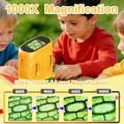 1000x Handheld Digital Microscope For Kids   Binoculars  2 In 1 Pocket Microscop