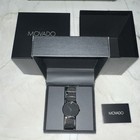 Movado Men s Black Dial Quartz Dress Watch 40mm Black Mesh Band W box
