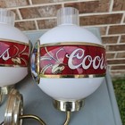 Vtg Coors Beer Wall Lamp Sconce Corded Man Cave Bar Room Breweriana Works