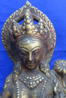Antique Handmade Master Qualit Tantrik Tibetan Buddhist Bronze Green Tara  Nepal