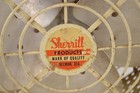 Rare Sherrill Products Electric Fan 4 Blades Metal Cage W  Design Yellow Tested 