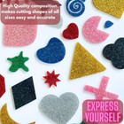 Opaque 2 Sided Glitter Acrylic Sheet 1 8   3mm  Thick - 7 Colors  23 Sizes