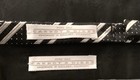 Carrot   Gibbs Silk Bow Tie   Cummerbund Set Black W  White Stripes Sz 33   - 42   