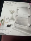 Olivia Rose Hollywood Vanity Makeup Mirror 16in White Led Battery Touch Sensor