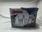 Marvel Avengers 2 Piece 16 Oz Glass Set  Iron Man  Captain America -new 