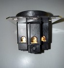 Hbl9450a Hubbell Kellems Receptacle 3pole 4-wire Ground 50a 125 250v Flush Black