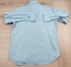 Burdi Chicago Dress Shirt Mens 16 5 42 Blue Long Sleeve Button Up French Cuff 