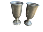 Set Of 2 Vintage Wilton Armetale Pewter Tavern Water wine Goblets Usa 7 25   