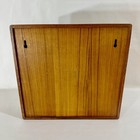 Kalmar Designs Vintage Mcm Teak 30 Cassette Tape Organizer W  Pop Out Ejectors 