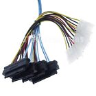 Internal Mini Sas To Sas W  Molex Power Cable Sff-8087 To 4x Sff-8482 1m