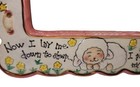 Baby Girl Pink Luster 4x6 Ceramic Frame 2004 Second Nature Design Baby Steps