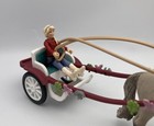 Schleich Horse Pony Cart Icelandic Mare Blond Girl Set