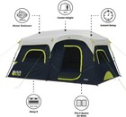 Core Blackout Instant Cabin Tent   Large Family Pop Up Dark Room Tent 1set