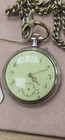Antique 800 Silver Pocket Watch 45mm German Hallmark Cylinder Pin Set