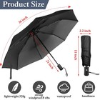 6 Pack Umbrella Bulk Windproof Travel For Rain Automatic Open And Close Umbre   