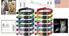 12 Pack Reflective Breakaway Cat Collars With Id Tags   Bells - Safe   Stylish