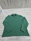 Polo Ralph Lauren Estate Rib Quarter Half Zip Pullover Jumper Size Large Green