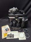 Vintage Minolta Sr-t 101 Camera Lot - Body  4 Lenses  Case  Accessories