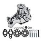 Long Water Pump Sbc 283 327 350 383 400 1958-1985 Chrome Aluminum Mechanical
