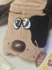 Vintage 16  Pound Puppies Stuffed Plush Dog Beige Brown Spots   Paperwork 