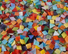 1600 Pieces 2 2 Pounds Vibrant Mixed Glass Mosaic Tiles For Crafts Cathedral Sta