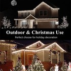 13ft Led Icicle Lights Cool White Curtain String Light Xmas Wedding Party Decor
