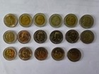 Rare Choice Lot Of 17 Thailand 10 Baht Bimetallic Commemorative Coins Scout Apec