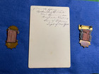 2 Post System Sons Ofvet Badges   Cabinetcard  Capt nathial White 0f Post 129 Ny