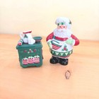 Vtg Fitz   Floyd Santa s Kitchen Salt Pepper   Shakers Hand-painted Figurine
