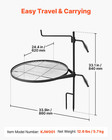 24 4  Swivel Campfire Grill 360   Adjustable Fire Pit Cooking Grate