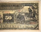 Banco De Londres Y Mexico 50 Pesos 1897 Vf M274c Banknote Not Graded