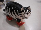 Kliban Cat With Red Shoes Coin Bank Plug Included Vtge Very Good Condition
