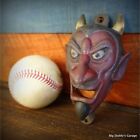 Red Horned Devil Wall Mounted Cast Iron Bottle Opener Antique Finish  3  X 5  
