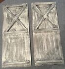 Farm Chic French Country Custom Made Wooden Door Shutters Or Wall Decor 21    X 9   