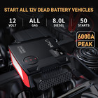 Heavy Duty Truck Battery Booster Pack Jump Starter Box Portable 6000 Amps Power