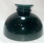 Antique 10     Green Cased Glass Oil Lamp Shade Kerosene Globe Student Aladin