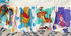 Vintage Winnie The Pooh   Friends Baby Crib Skirt Dust Ruffle Toddler Bed 1994