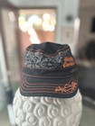 Harley Davidson Flex Adjustable Painters Cap Black Orange Osfm Side Zipper