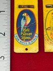 Antique 1930 s  poll Parrot Shoes  Tin Lithographed Whistles  lot Of 2   Nice 