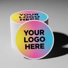 New Custom Printed Business Logo Stickers - Branding Labels Matte Finish