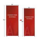  6 Unit  Premium  X Banner Stand 24  X 63  To 30  X 72  For Trade Show Display