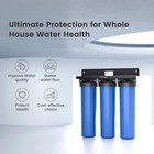 Waterdrop 3-stage Whole House Water Filter System reduce Carbon Filter sediment