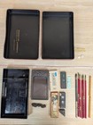 Calligraphy Supplies Set Brush Ink Stone Ink Stick Paperweight Vintage Suzuri