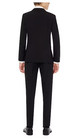 Opposuits Teen Boys Black Knight Solid Suit  3 Piece-jacket  Pants  Tie