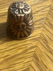 Vintage Copper Sun Face Thimble Sun Face Images 1  Sewing Thimble Collector