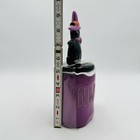Rae Dunn Halloween Beware Lidded Topper Witch Cat Mug Cup Purple New Retired