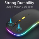 Wireless Mouse Bluetooth Optical 2 4ghz Usb Rechargeable Rgb Mice For Pc Laptop