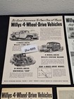 7 Vintage 1951 Willys Jeep Truck Ads Original Print Ad Literature